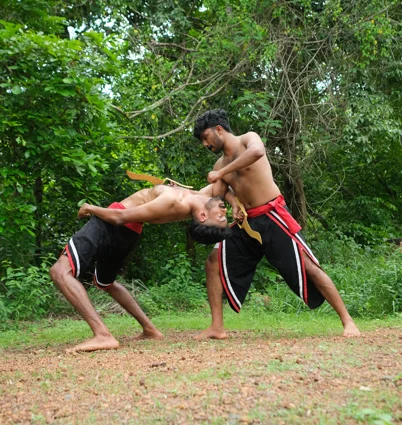 Kalarippayattu stance balance training
